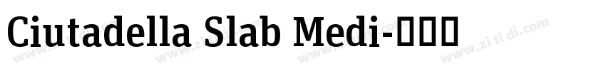 Ciutadella Slab Medi字体转换